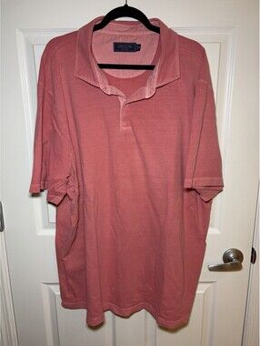 Vineyard Vines Lived In Polo Men’s 3XB 3XL Pink Faded Red